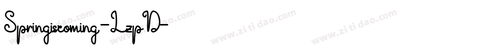 Springiscoming-LzpD字体转换