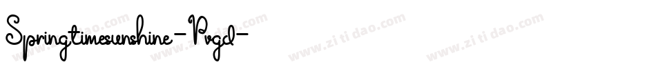 Springtimesunshine-Pvgd字体转换