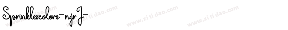 Sprinklescolors-njrJ字体转换