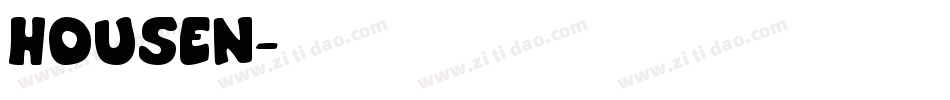 HOUSEN字体转换