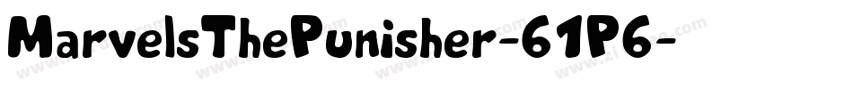 MarvelsThePunisher-61P6字体转换