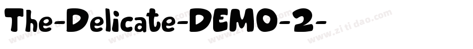 The-Delicate-DEMO-2字体转换
