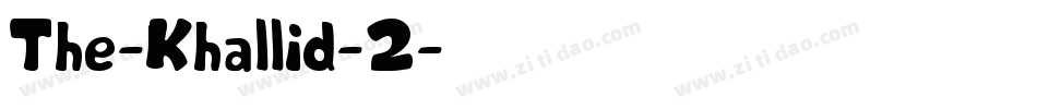 The-Khallid-2字体转换