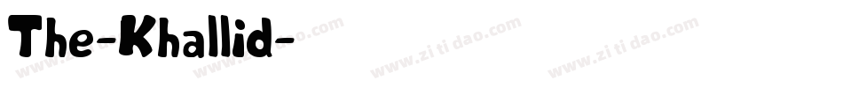 The-Khallid字体转换