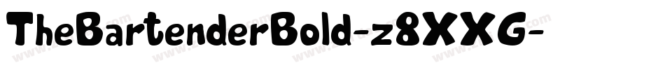 TheBartenderBold-z8XXG字体转换 TheBartenderBold-z8XXG字体转换