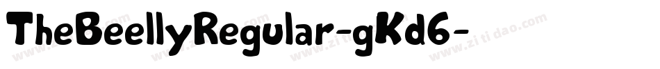 TheBeellyRegular-gKd6字体转换