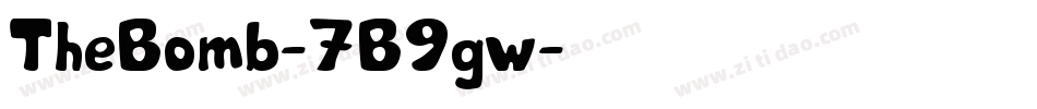 TheBomb-7B9gw字体转换