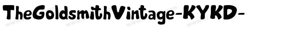 TheGoldsmithVintage-KYKD字体转换 TheGoldsmithVintage-KYKD字体转换