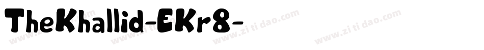 TheKhallid-EKr8字体转换
