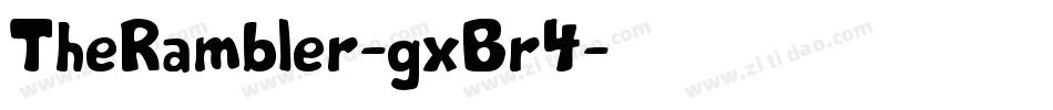 TheRambler-gxBr4字体转换