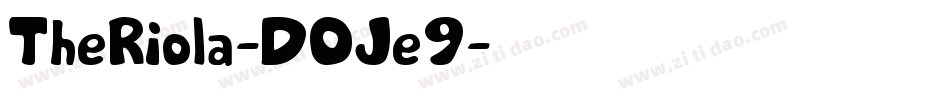TheRiola-DOJe9字体转换