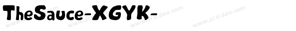 TheSauce-XGYK字体转换 TheSauce-XGYK字体转换