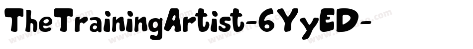 TheTrainingArtist-6YyED字体转换