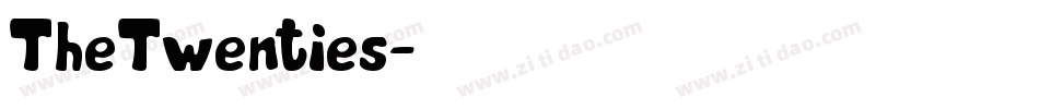 TheTwenties字体转换