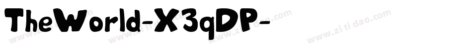 TheWorld-X3qDP字体转换