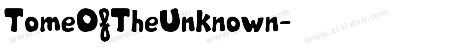 TomeOfTheUnknown字体转换