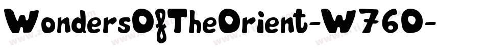 WondersOfTheOrient-W76O字体转换