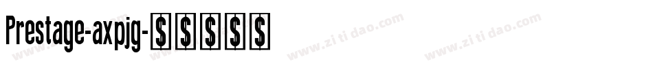 Prestage-axpjg字体转换