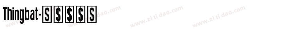 Thingbat字体转换