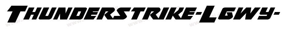 Thunderstrike-Lgwy字体转换