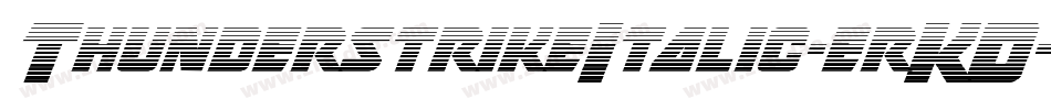 ThunderstrikeItalic-erKO字体转换