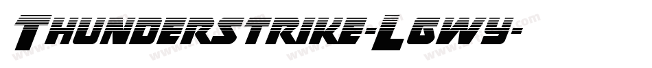 Thunderstrike-Lgwy字体转换