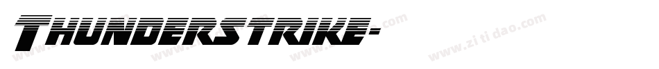 Thunderstrike字体转换
