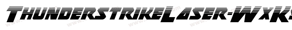 ThunderstrikeLaser-WxK9字体转换
