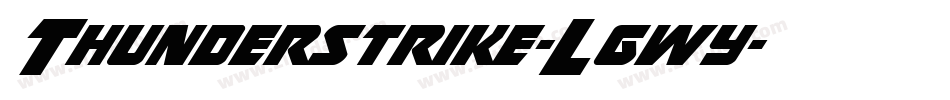 Thunderstrike-Lgwy字体转换