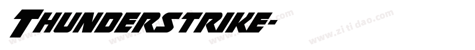 Thunderstrike字体转换