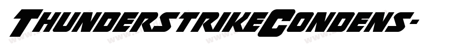 ThunderstrikeCondens字体转换