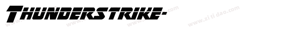 Thunderstrike字体转换