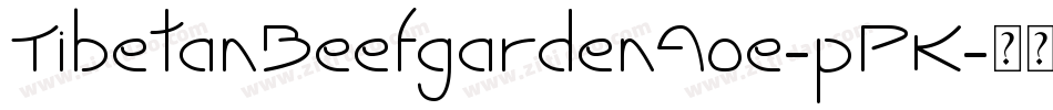 TibetanBeefgardenAoe-pPK字体转换
