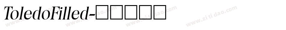 ToledoFilled字体转换