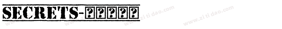Secrets字体转换