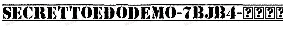SecrettoEdoDemo-7BjB4字体转换