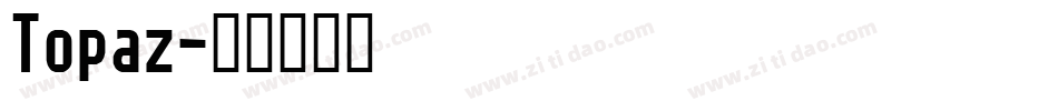 Topaz字体转换