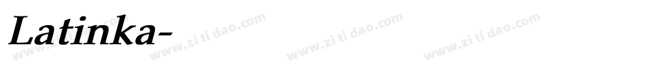 Latinka字体转换