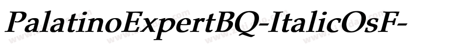 PalatinoExpertBQ-ItalicOsF字体转换