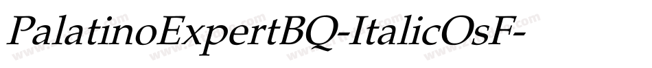 PalatinoExpertBQ-ItalicOsF字体转换