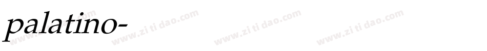 palatino字体转换