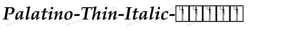 Palatino-Thin-Italic字体转换