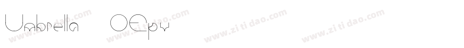 Umbrella-2OEpv字体转换