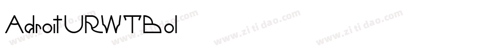 AdroitURWTBol字体转换