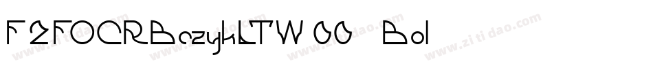F2FOCRBczykLTW00-Bol字体转换