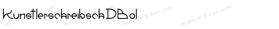 KunstlerschreibschDBol字体转换