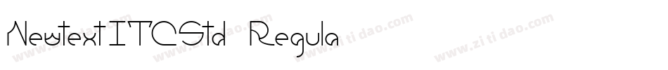 NewtextITCStd-Regula字体转换