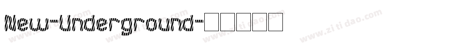 New-Underground字体转换