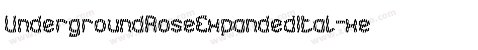UndergroundRoseExpandedItal-xegm字体转换