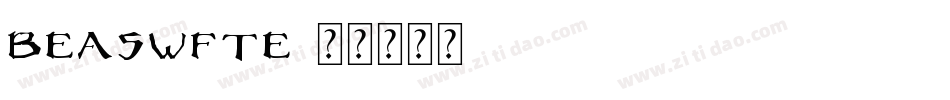 Beaswfte字体转换